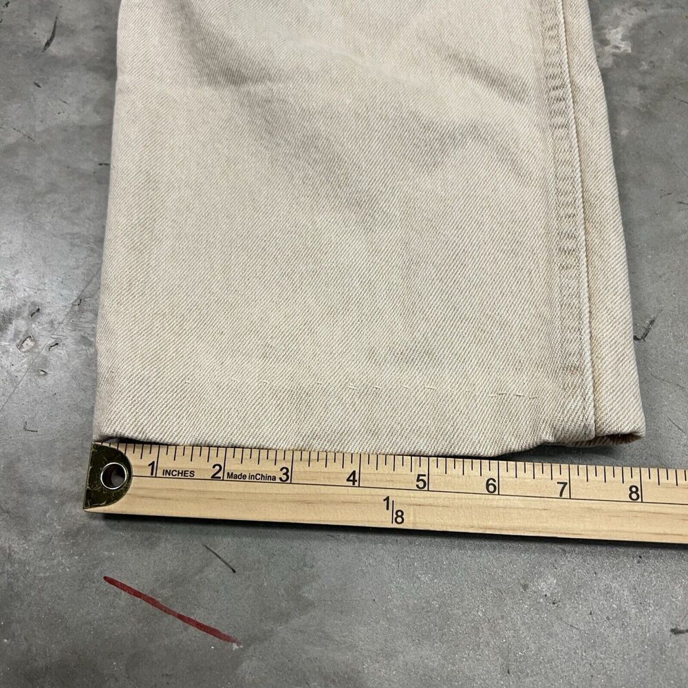 Vintage Levis Jeans Men 36x25 Beige 540 Relaxed Straight Leg Light Wash - Picture 7 of 11